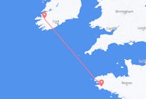 出发地 爱尔兰从 基洛格林目的地 法国坎佩尔的航班