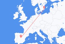 Flights from Kalmar, Sweden to Madrid, Spain