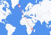 Flyreiser fra Quelimane, Mosambik, til Reykjavík, Mosambik