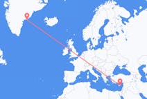 Flüge von Larnaka, Zypern nach Kulusuk, Grönland