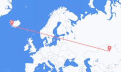 Vluchten van Nur-Sultan, Kazachstan naar Reykjavík, IJsland