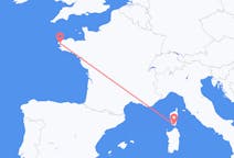 Vluchten van Brest, Frankrijk naar Figari, Frankrijk