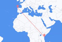 Flyrejser fra Mombasa til La Coruña
