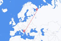 Flights from Arkhangelsk, Russia to Bari, Italy