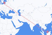 Flyreiser fra Sibu, Malaysia til Gdańsk, Polen
