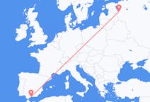 Fly fra Pskov til Málaga