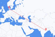 Flights from Jhārsuguda, India to Billund, Denmark
