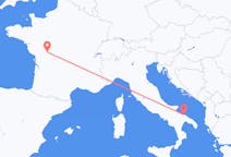 Flyg från Poitiers, Frankrike till Bari, Italien