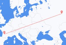 Fly fra Kazan til Bergerac