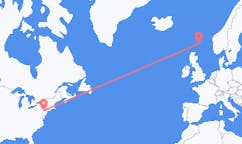 Flights from Allentown, the United States to Shetland Islands, the United Kingdom