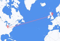 Flyg från Cincinnati, USA till Newcastle upon Tyne, England