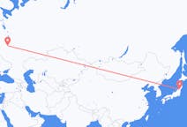 Vols depuis la ville de Yamagata vers la ville de Moscou