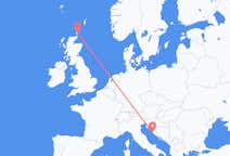 Flights from from Kirkwall to Zadar