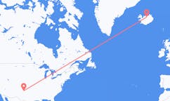 Flyreiser fra byen Amarillo, USA til byen Akureyri, Island
