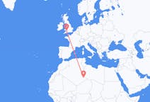 Flyreiser fra Djanet, Algerie til Cardiff, Wales