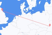 Flyrejser fra Lviv, Ukraine til Newcastle upon Tyne, England