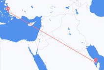 Flyreiser fra Bahrain Island, Bahrain til Samos, Hellas