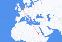 Flyrejser fra Khartoum, Sudan til Eindhoven, Holland