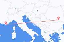 Flights from Toulon to Bucharest