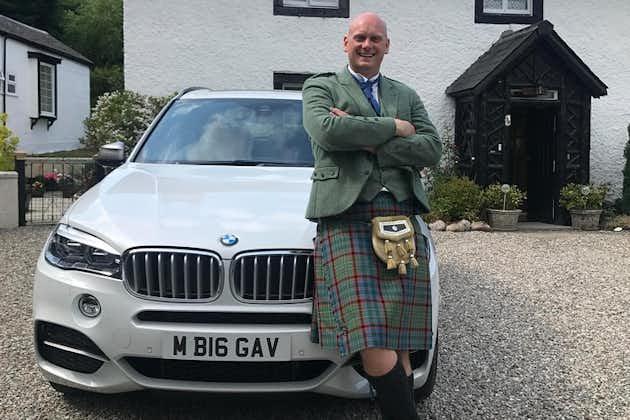 Skottland whiskydestillerier og smaksprøver privat dagstur med luksusbil