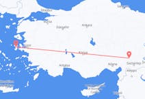 Vols depuis la ville de Kahramanmaraş vers la ville de Chios