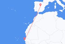 Flyrejser fra Dakar til Madrid
