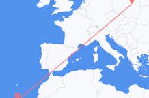 Flyreiser fra Tenerife, Spania til Warszawa, Polen
