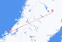 Fly fra Ørland til Arvidsjaur