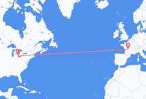 Flyrejser fra Detroit, USA til Limoges, Frankrig