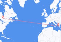 加拿大出发地 蒂明斯飞往加拿大飞往 凯法利尼亚岛的航班