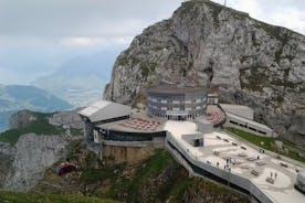 Panorama hivernal du Mont Pilate : visite en petit groupe au départ de Lucerne