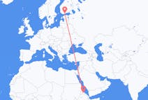 Flyreiser fra Asmara, Eritrea til Helsingfors, Finland