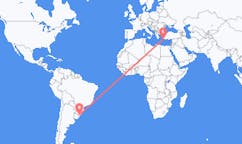 Flyrejser fra Pelotas, Brasilien til Rhodes, Grækenland
