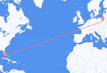美国出发地 基韋斯特飞往美国目的地 华沙的航班