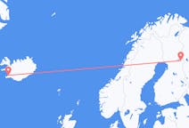 Loty z Kuusamo, Finlandia do Reykjaviku, Islandia