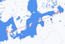 Flyg från Sankt Petersburg till Esbjerg