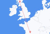 Flyg från Glasgow, Skottland till Brive-la-gaillarde, Frankrike