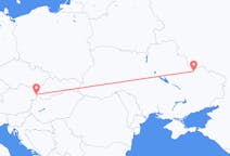 Vluchten van Bratislava, Slowakije naar Charkov, Oekraïne