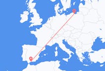 出发地 西班牙从 马拉加目的地 波兰Gdansk的航班