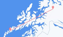 Flug frá Leknesi, Noregi til Bardufoss, Noregi
