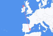 Flights from Murcia, Spain to Donegal, Ireland