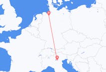 Flyrejser fra Verona, Italien til Bremen, Tyskland