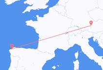 Flights from La Coruña to Salzburg