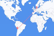 Flyreiser fra Antofagasta, Chile til Hannover, Tyskland