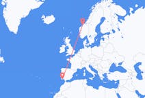 Flights from Kristiansund, Norway to Faro, Portugal
