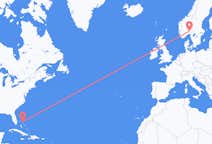 Flyrejser fra Marsh Harbour, Bahamas til Oslo, Norge