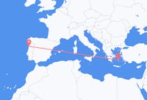 ポルトガルのポルトから、ギリシャのナクソス島までのフライト