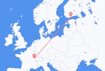 Flights from Helsinki, Finland to Dole, France