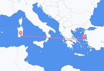 Loty z miasta Chios do miasta Cagliari