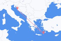 크로아티아 자다르에서 출발해 그리스 카르파토스로(으)로 가는 항공편